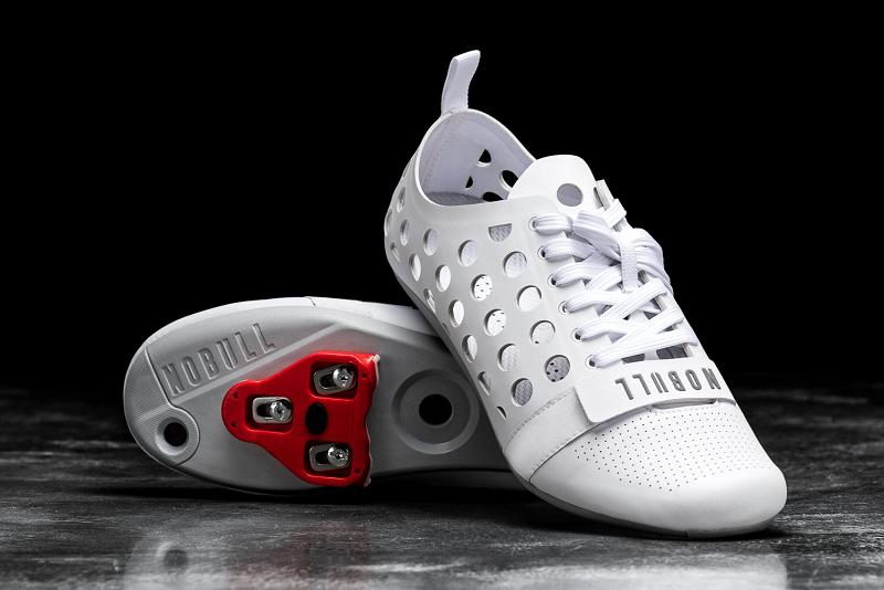 Men's Nobull Concrete Cycling Shoes White | SG J1957P